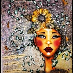 Inspiring Whimsical Woman Original Artwork